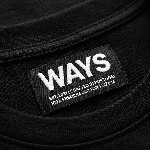 Détail du tissu coton premium WAYS fabriqué au Portugal